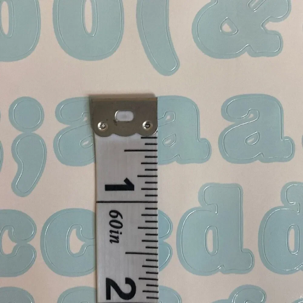 VTG 1997 Making Memories Stickers Letters Numbers Symbols 8 Sheets Pastel Blue